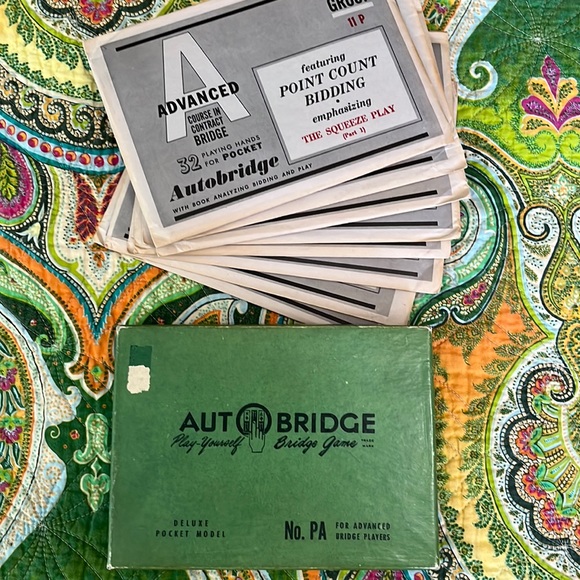 autobridge Other - Autobridge  Play Yourself Bridge Game Lot with packets of cards